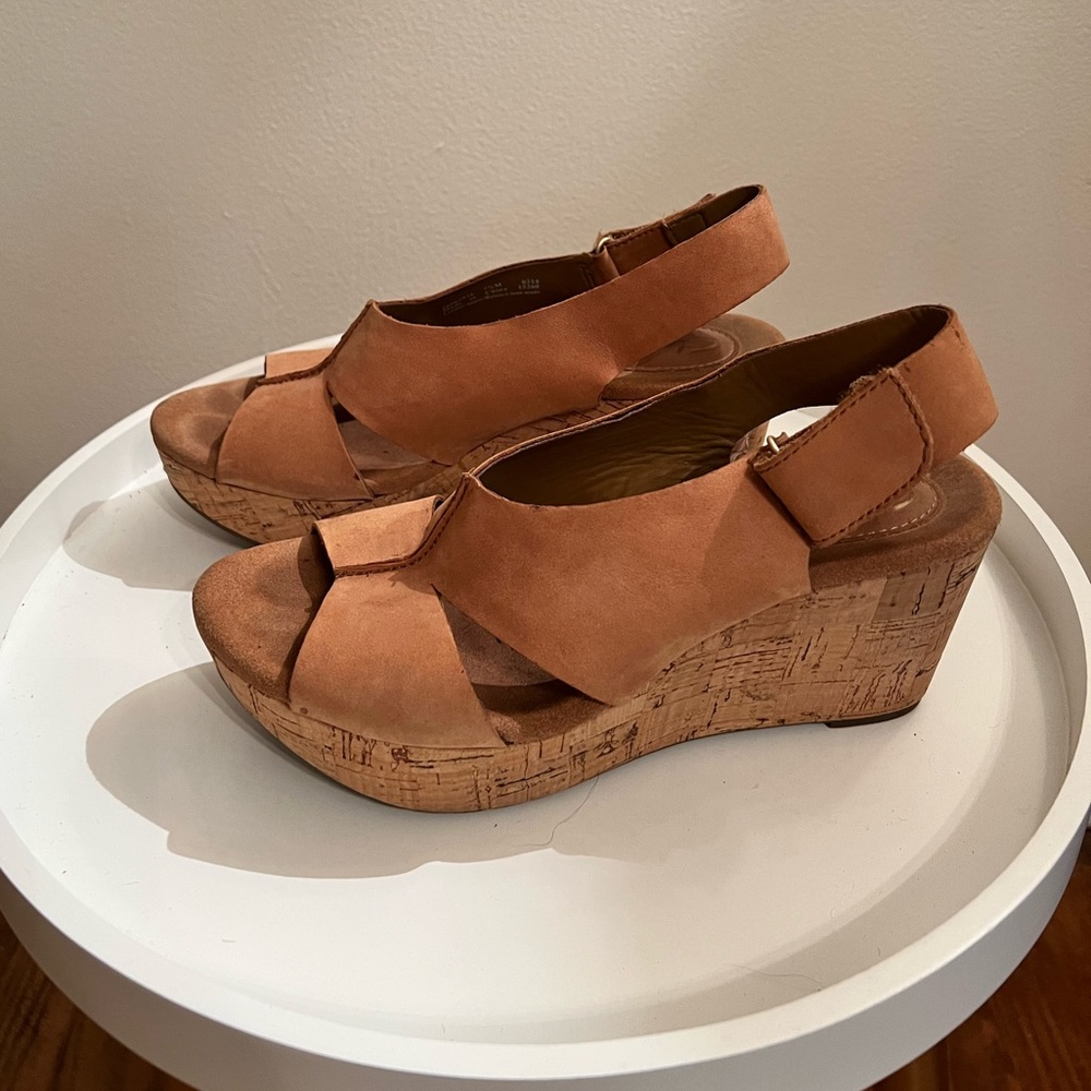 Clarks wedge heels